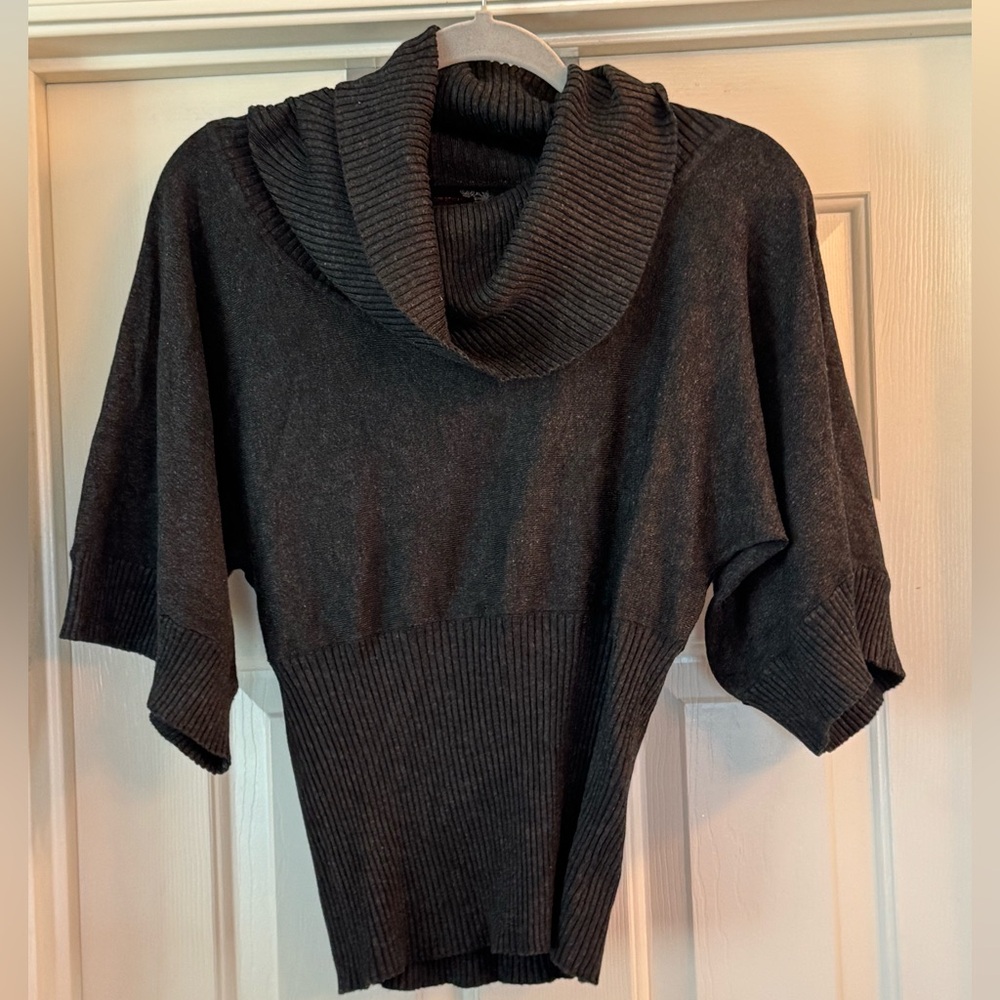 EUC Junction West Cozy Black Cowl Neck Sweater